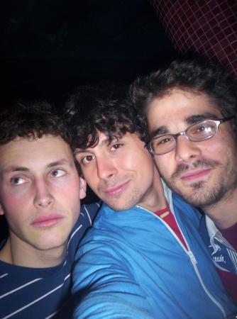 Michel, Miguel y Santi. Erasmus trio 2